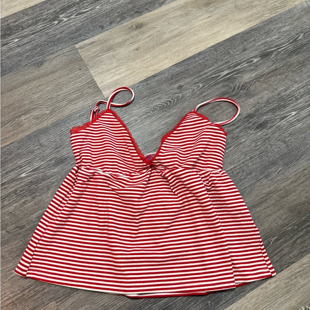 Edikted Orietta Striped Babydoll Top